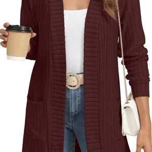 Cardigan for Women Long Sleeve Sweaters Casual Lightweight Knit Open Front